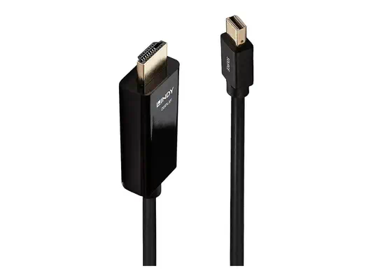LINDY Câble Mini DisplayPort vers HDMI 4K30 DP:passif 1m - Lindy - Câble Audio - visuel 4