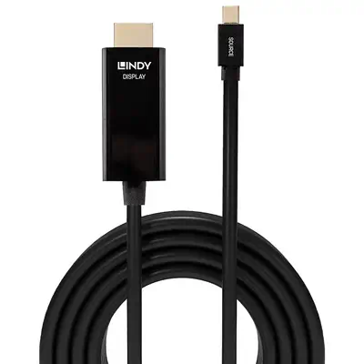 LINDY Câble Mini DisplayPort vers HDMI 4K30 DP:passif 2m - Lindy - Câble Audio - visuel 2