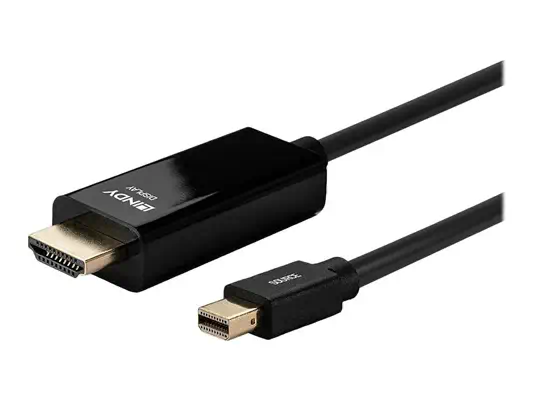 LINDY Câble Mini DisplayPort vers HDMI 4K30 DP:passif 2m - Lindy - Câble Audio - visuel 3