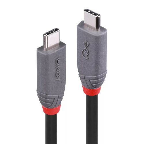 Vente Câble Audio LINDY 0.8m USB 4 Type C Cable Anthra Line