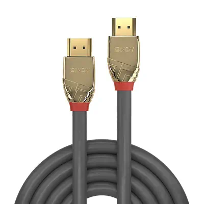 Lindy Câble HDMI High Speed, Gold Line, 5m - Connectique - visuel 2