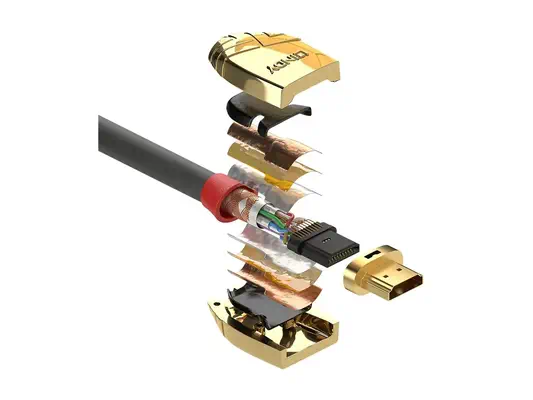 LINDY Câble HDMI Gold Line 10m - Lindy - Câble Audio - visuel 1