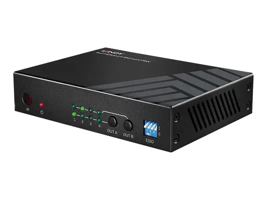 LINDY 4x2 HDMI 2.0 4K 18G Matrix Switch with Audio - Lindy - Câble Audio - visuel 4