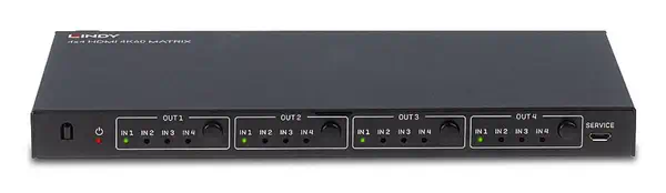 Lindy Matrice 4x4 HDMI 4K60 - Connectique - visuel 2