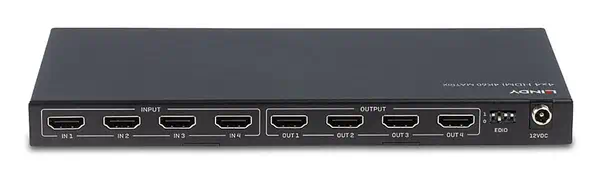 Lindy Matrice 4x4 HDMI 4K60 - Connectique - visuel 3