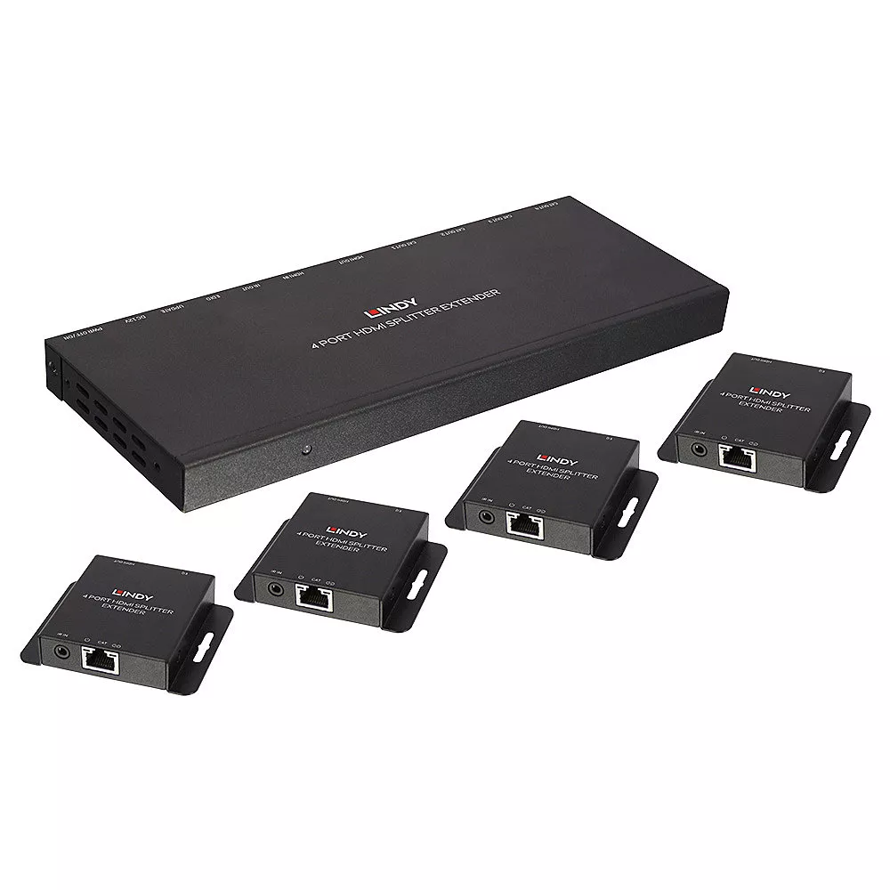 Achat Câble Audio LINDY Kit Extender Splitter 4 Ports HDMI & IR avec Loop Out sur hello RSE