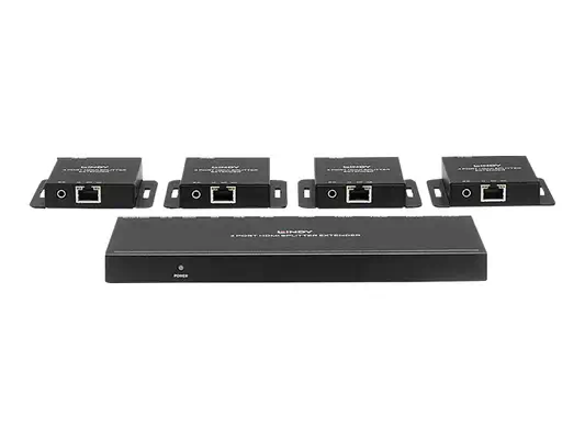 LINDY Kit Extender Splitter 4 Ports HDMI & IR avec Loop Out - Lindy - Câble Audio - visuel 4