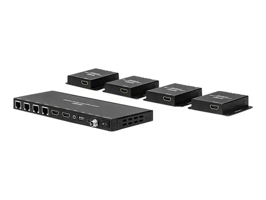 LINDY Kit Extender Splitter 4 Ports HDMI & IR avec Loop Out - Lindy - Câble Audio - visuel 1