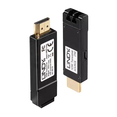 Vente Câble Audio LINDY Kit extender HDMI 2.0 sur fibre optique 300m 10.2G