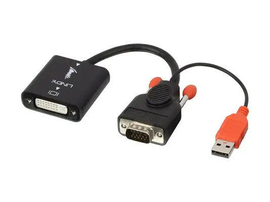 LINDY Convertisseur VGA vers DVI-D - Lindy - Câble Audio - visuel 2