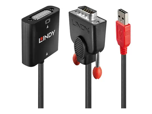 LINDY Convertisseur VGA vers DVI-D - Lindy - Câble Audio - visuel 3
