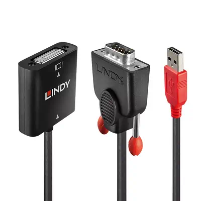 LINDY Convertisseur VGA vers DVI-D - Lindy - Câble Audio - visuel 1
