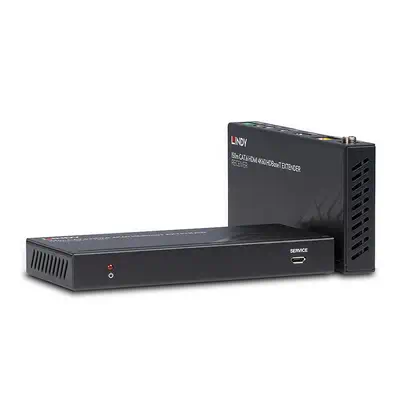 Extender HDBaseT Cat.6 HDMI 4K60, IR & RS-232, 150m - Lindy - Connectique - visuel 1