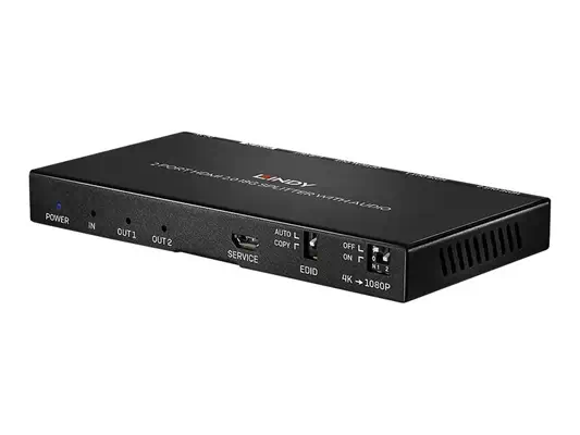 LINDY 2 Port HDMI 2.0 18G Splitter with Audio - Lindy - Câble Audio - visuel 2