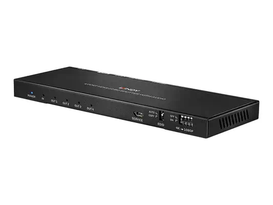 LINDY 4 Port HDMI 2.0 4K60 Splitter - 18GBit/s HDMI 2.0 with - Lindy - Câble Audio - visuel 3