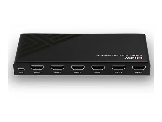 LINDY 5 Port HDMI 18G Switch - Lindy - Câble Audio - visuel 2