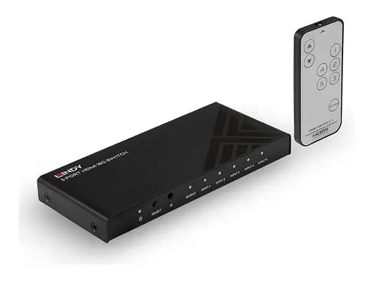 LINDY 5 Port HDMI 18G Switch - Lindy - Câble Audio - visuel 5