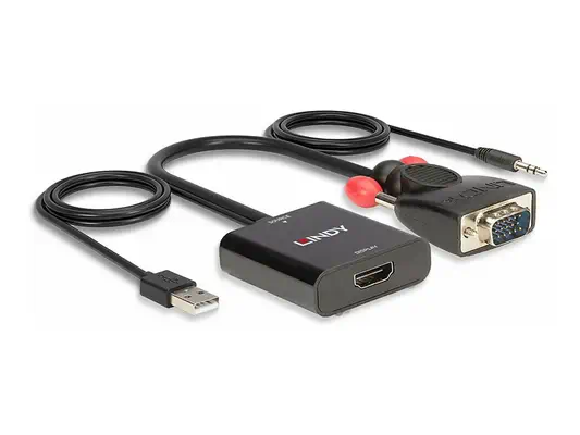 LINDY VGA & Audio to HDMI Converter - Lindy - Câble Audio - visuel 2