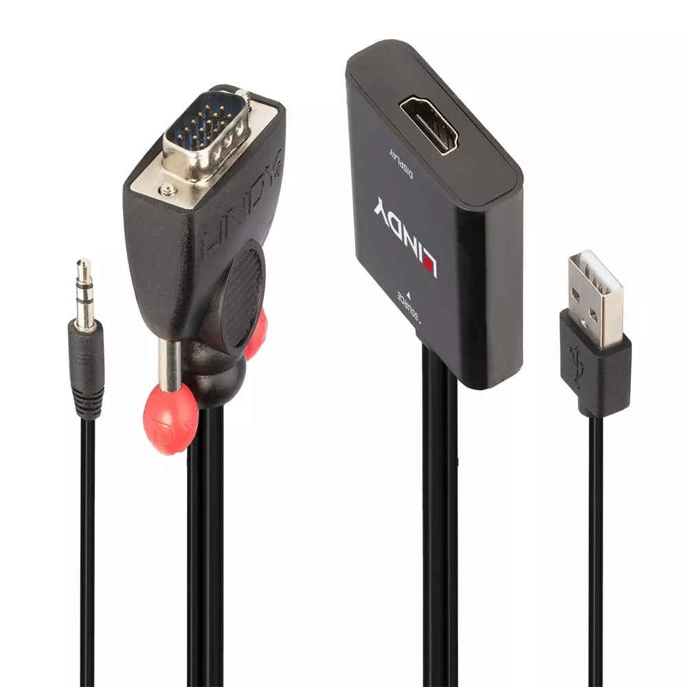 Vente Câble Audio LINDY VGA & Audio to HDMI Converter sur hello RSE