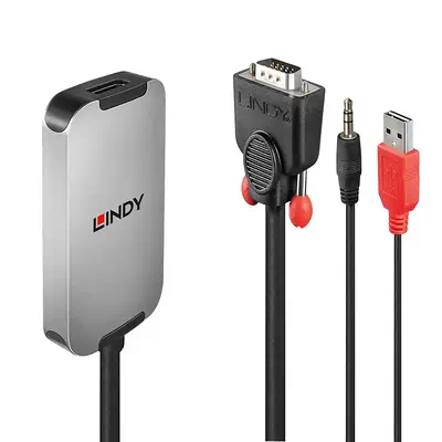 Lindy Convertisseur VGA vers DisplayPort 1.2 - Connectique - visuel 1