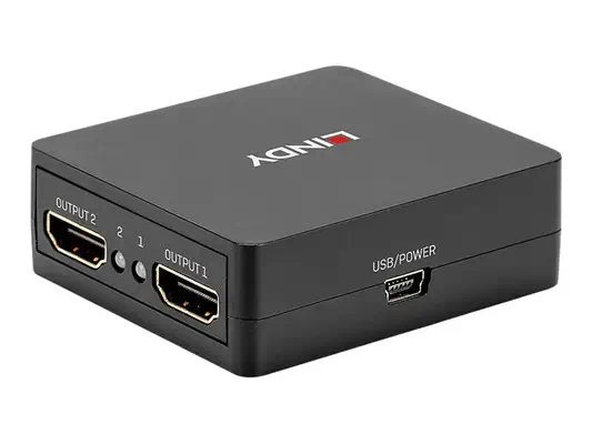 LINDY 2 Port HDMI 18G Splitter Compact - Lindy - Câble Audio - visuel 2