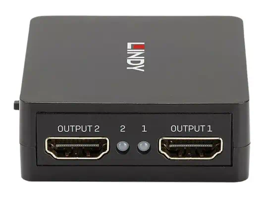 LINDY 2 Port HDMI 18G Splitter Compact - Lindy - Câble Audio - visuel 4