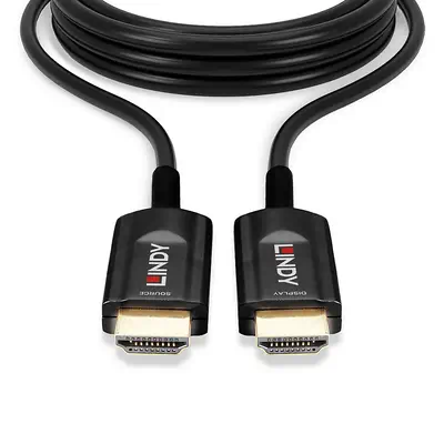 Câble HDMI 8K60 Ultra High Speed hybride fibre optique, 15m - Lindy - Connectique - visuel 4