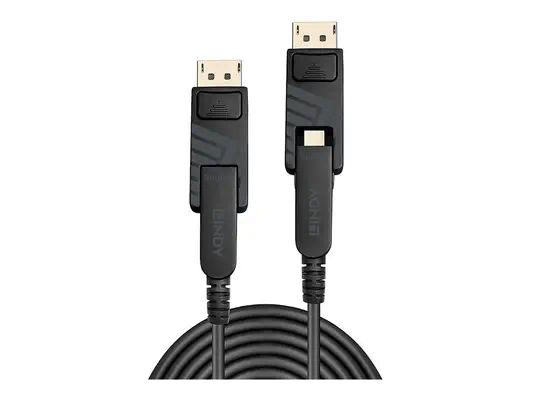 LINDY 40m Fibre Optic Hybrid Mini DP - Lindy - Câble Audio - visuel 4