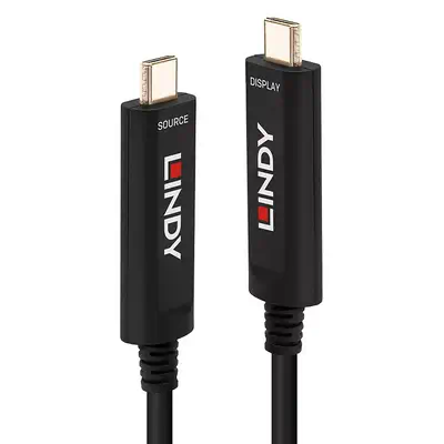 Vente Câble Audio LINDY Fibre Optic Hybrid USB C Video 5m sur hello RSE