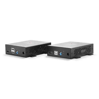 Kit Extender HDMI 4K60, USB, IR & RS232 sur fibre optique, 300m - Lindy - Connectique - visuel 2