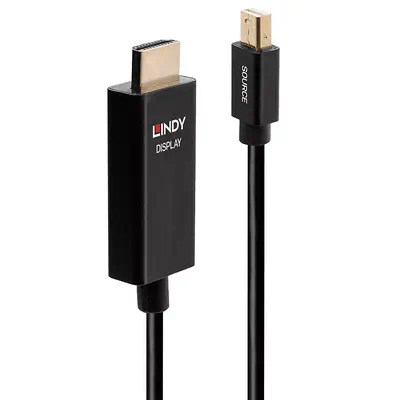 Vente Câble Audio LINDY 0.5m Mini DP to HDMI Adapter Cable with HDR