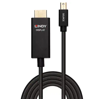 Vente LINDY 0.5m Mini DP to HDMI Adapter Cable Lindy au meilleur prix - visuel 2