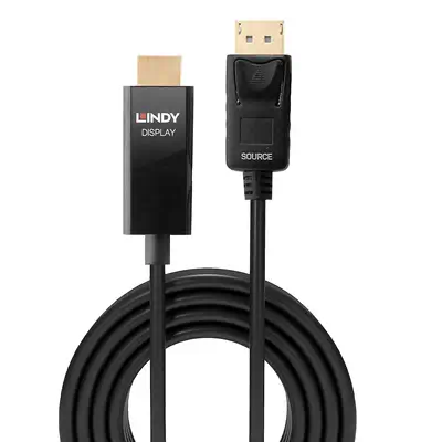 LINDY 1m Active DisplayPort to HDMI Adapter Cable with - Lindy - Câble Audio - visuel 2