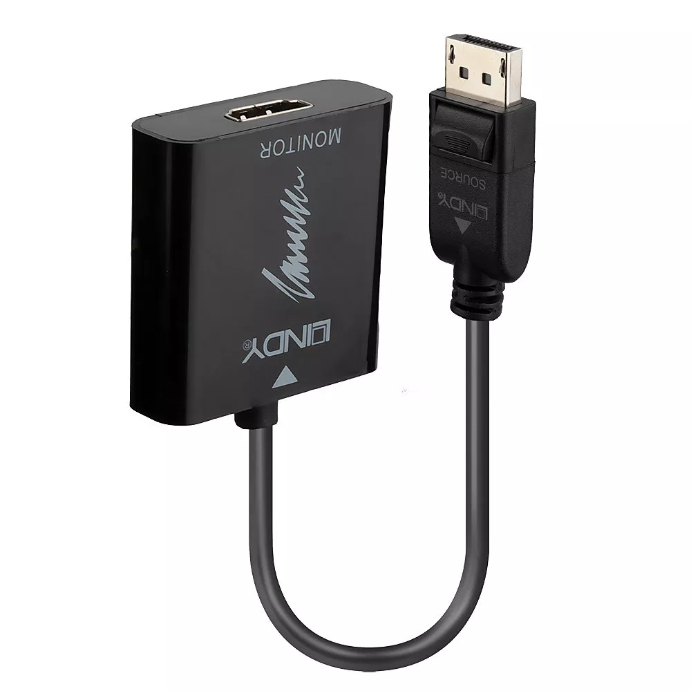 Revendeur officiel Câble Audio LINDY Convertisseur Actif DisplayPort 1.2 vers HDMI 2.0 18G