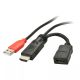 Achat LINDY HDMI Power supply adaper M/F Micro-USB feed sur hello RSE - visuel 1