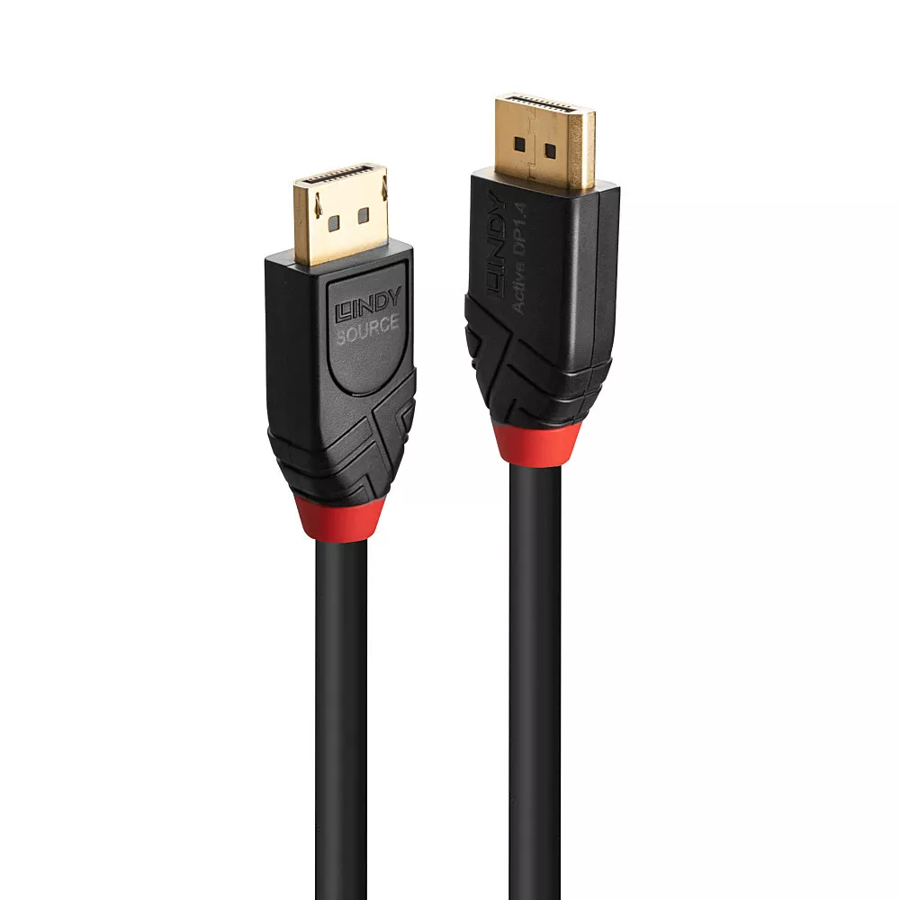 Vente Câble Audio LINDY 5m Active Cable DisplayPort 1.4 sur hello RSE