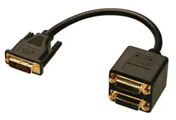 Vente Câble Audio LINDY Câble splitter DVI-D 2 ports sur hello RSE