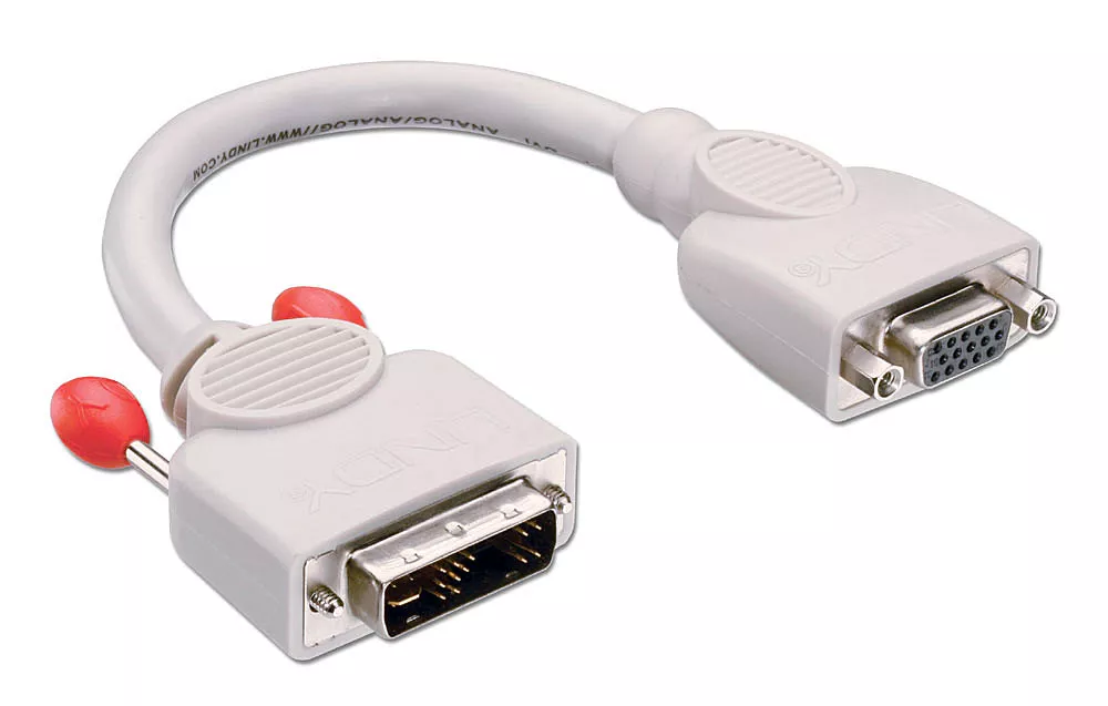 Achat Câble Audio LINDY DVI-I-Adapter DVI-A male to VGA female Short Cable sur hello RSE