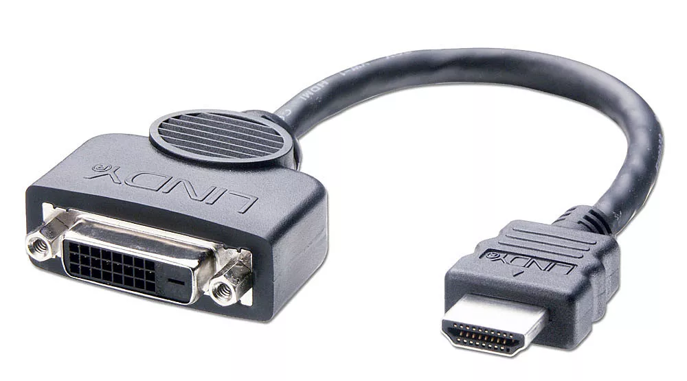 Vente Câble Audio LINDY Câble adaptateur HDMI A mâle DVI-D femelle 0.2m