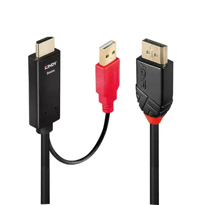 Vente LINDY 0.5m HDMI to DisplayPort Adapter Cable au meilleur prix