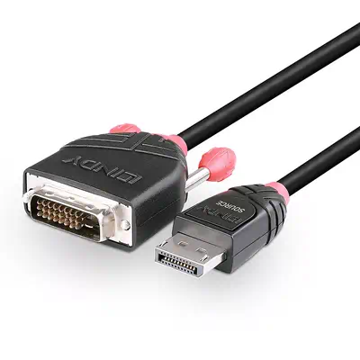 LINDY Câble DisplayPort vers DVI 1m - Lindy - Câble Audio - visuel 5