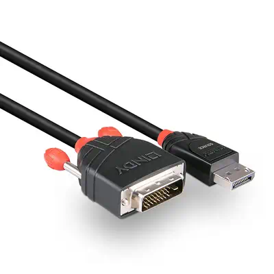 LINDY Câble DisplayPort vers DVI 2m - Lindy - Câble Audio - visuel 3