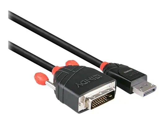 LINDY Câble DisplayPort vers DVI 2m - Lindy - Câble Audio - visuel 2