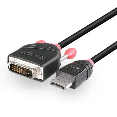 LINDY Câble DisplayPort vers DVI 3m - Lindy - Câble Audio - visuel 5