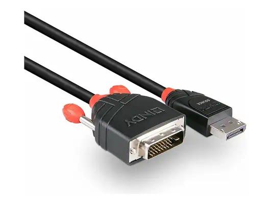 LINDY Câble DisplayPort vers DVI 3m - Lindy - Câble Audio - visuel 2