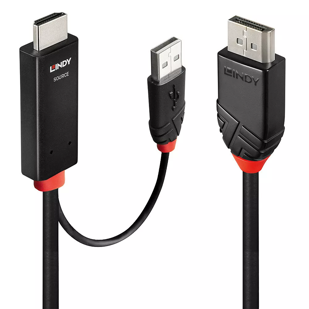 Vente Câble Audio LINDY 3m HDMI to DisplayPort Cable
