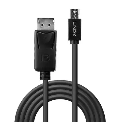 LINDY Mini DP to DP Cable black 1m MiniDisplayPort to - Lindy - Câble Audio - visuel 2