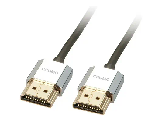 LINDY HDMI High Speed A/A Slim 0.5m With Ethernet - Lindy - Câble Audio - visuel 1
