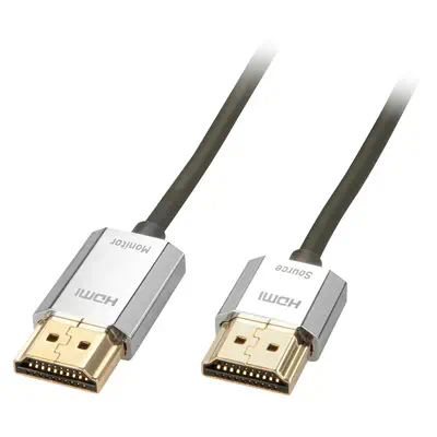 Lindy Câble HDMI High Speed CROMO Slim A/A, 3m - Connectique - visuel 1