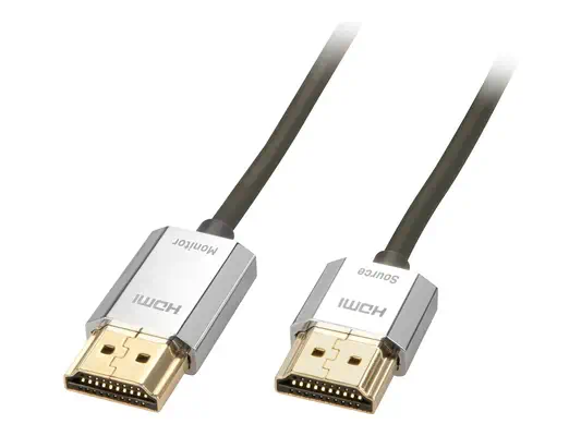LINDY CROMO Slim HDMI High Speed A/A Cable 3m with - Lindy - Câble Audio - visuel 2